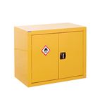 Image of CZ709046ZYXX COSHH Cabinet Double Door Yellow 14 Ltr
