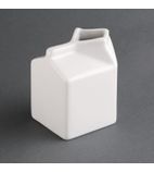 SA270 Whiteware Porcelain Milk Jug Carton 155ml