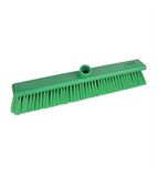 GK874 Hygiene Broom Head Soft Bristle Green 18"