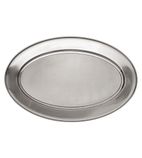 Image of D2224 Meat Flat Stainless Steel Oval Dish 41 x 61cm