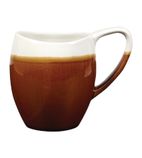 Monochrome DY163 Bulb Mugs Cinnamon Brown 360ml (Pack of 6)