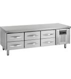 Image of UC5360 6 x 1/1GN Drawers Stainless Steel Refrigerated Chef Base