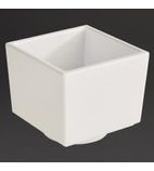 DW113 Asia+ Deep Square Bento Box White 75mm