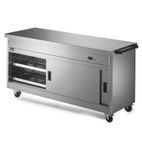 Panther P6P5 1855mm Wide Mobile Hot Cupboard With Plain Top