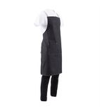 X-Cross BB057 Denim Bib Apron Black
