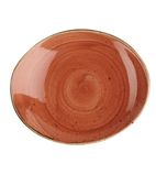 Super Vitrified Stonecast CY966 Oval Coupe Plates Orange 192mm (Pack of 12)