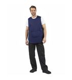Image of B044 Tabard With Pocket Navy Blue