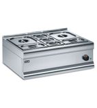 Silverlink 600 BM7B 2 x 1/2GN / 2 x 1/4GN / 3 x 1/6GN Electric Countertop Dry Heat Bain Marie + Dish Pack