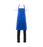 Image of B679 Butchers Bib Apron Royal Blue