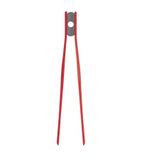 GL353 Silicone Tweezer Tongs Red 11"