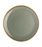 Kiln SA283 Round Coupe Plates Moss 230mm (Pack of 6)