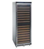 G-Series CE218 418 Ltr Upright Single Glass Door Stainless Steel Dual Zone Wine Cooler
