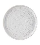 FD902 Cavolo Flat Round Plates White Speckle 180mm (Pack of 6)