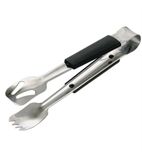 Image of J787 Black Handled Serving Tongs 235mm