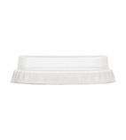 Image of C76F-NH Compostable Flat Lids With No Hole 200ml / 7oz (Pack of 1000)