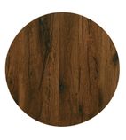 Werzalit Round Table Top Antique Oak 700mm - GR577
