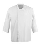 BB578-M Unisex Atlanta Chef Jacket White Teflon Size M