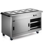 Panther P8B4 1530mm Wide Mobile Hot Cupboard With Bain Marie Top