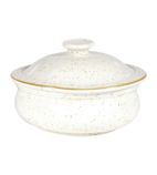 DW396 Lidded Stew Pots Barley White 430ml (Pack of 6)