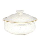 Image of DW396 Lidded Stew Pots Barley White 430ml (Pack of 6)
