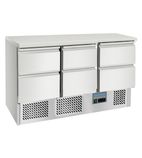 Image of HEF960 Medium Duty 380 Ltr 6 Drawer Stainless Steel Refrigerated Prep Counter
