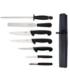 Image of F222 7 Piece Starter Knife Set With 20cm Chef Knife and Roll Bag