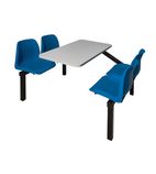 Image of B6FASTFD4SEB 4 Seater Single Entry Canteen Table