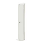 GR302-CLS Elite Single Door Manual Combination Locker Locker White with Sloping Top