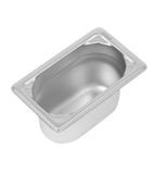 Image of DW454 Heavy Duty Stainless Steel 1/9 Gastronorm Tray 100mm