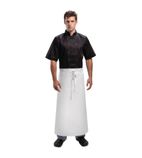 A502 Waist Apron with Ties (Extra Length) - White