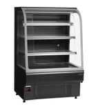 NOC90CC 900mm Wide Black Multideck Display Fridge