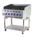 BCB600-1 543mm Wide Natural Gas Freestanding Charbroiler