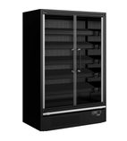 GALAXY+ GP14FGD 1330mm Wide Black Multideck Display Fridge With Double Glazed Doors