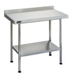 Image of L6012WB 1200w x 600d mm Stainless Steel Wall Table with One Undershelf