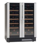 W38 139 Ltr Commercial Dual Zone Under Counter Wine Cooler