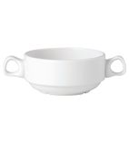 V0017 Simplicity White Handled Stacking Soup Cups 285ml (Pack of 36)