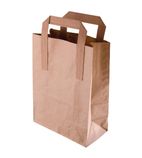 Image of CF592 Brown Paper Bag with Handles Large (Pack 250)