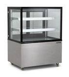 DF270 915mm Wide Flat Glass Patisserie Serve Over Counter Display Fridge