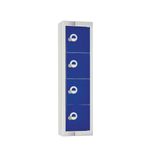CF751-PF Personal 4 Door Effects Locker Blue Padlock Flat Top