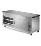 Panther P8P6 2180mm Wide Mobile Hot Cupboard With Plain Top