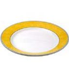 New Horizons W849 Marble Border Mediterranean Dishes Yellow 252mm