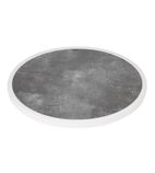 DL488 Fibre Glass Round Table Top Dark Stone Effect 580mm