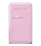 Image of 50s Style FAB5RPK6 40 Ltr Pink Solid RH Hinge Door Hotel Minibar Fridge