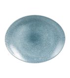 Studio Prints Raku HC783 Oval Coupe Plates Topaz Blue 270mm (Pack of 12)