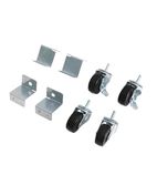 AJ542 Standard & Braked Castors with Brackets (Pack of 4)