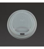Image of VLID79S Compostable Coffee Cup Lids 225ml / 8oz (Pack of 1000)