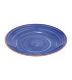 La Vida Melamine Plate Round Blue 320mm - DF200