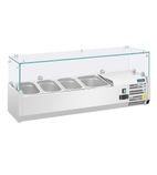 G-Series GD875 3 x 1/3GN & 1 x 1/2GN Refrigerated Countertop Food Prep Display Topping Unit
