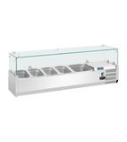 G-Series GH261 4 x 1/3GN & 1 x 1/2GN Refrigerated Countertop Food Prep Display Topping Unit