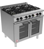 Dominator Plus G3101 OTC/P 6 Burner Propane Gas Fan-assisted Dual Fuel Oven Range